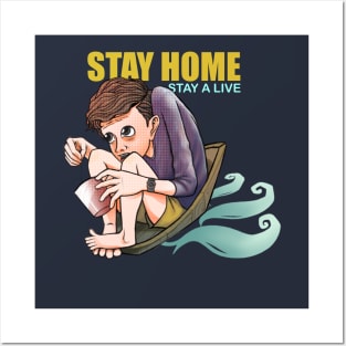 STAY AT HOME Posters and Art